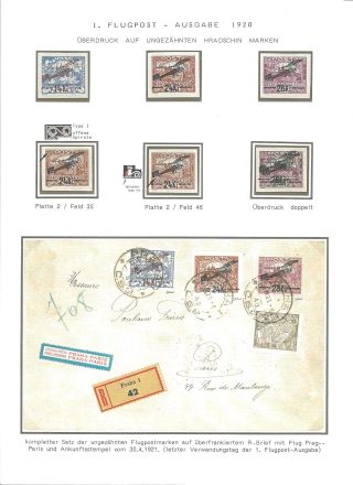 CZECHOSLOVAK FIRST STAMPS ISSUES 1918-1920 – sheet 97