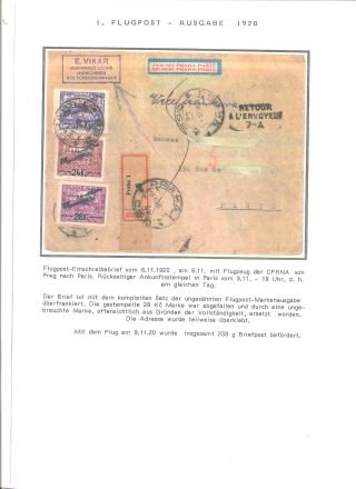 CZECHOSLOVAK FIRST STAMPS ISSUES 1918-1920 – sheet 101