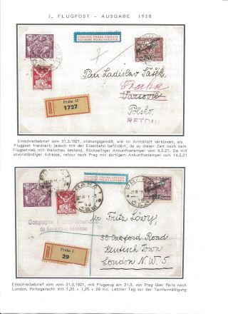 CZECHOSLOVAK FIRST STAMPS ISSUES 1918-1920 – sheet 103