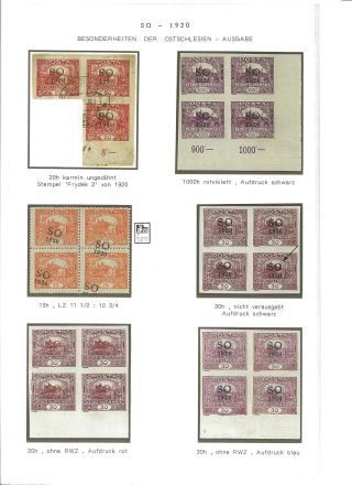 CZECHOSLOVAK FIRST STAMPS ISSUES 1918-1920 – sheet 113