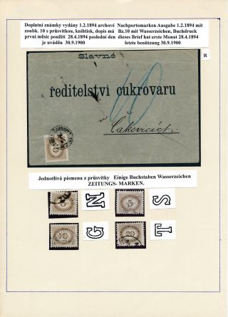 DOPLATNÍ ZNÁMKY RAKOUSKA 1894-1916 – list 6