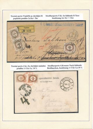 DOPLATNÍ ZNÁMKY RAKOUSKA 1894-1916 – list 8
