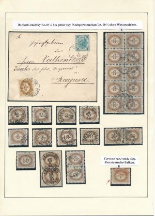 DOPLATNÍ ZNÁMKY RAKOUSKA 1894-1916 – list 9