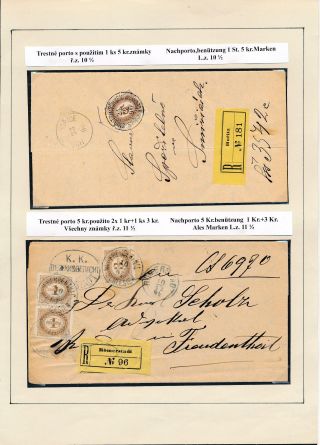 AUSTRIA - POSTAGE DUE STAMPS 1894-1916 – sheet 22