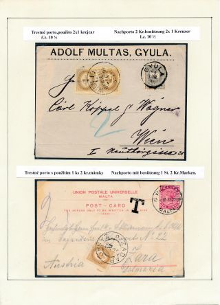 AUSTRIA - POSTAGE DUE STAMPS 1894-1916 – sheet 24