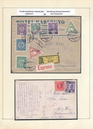 DOPLATNÍ ZNÁMKY RAKOUSKA 1894-1916 – list 88