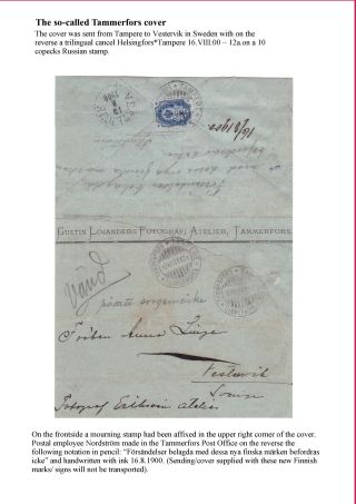 FINSKÁ SMUTEČNÍ ZNÁMKA – list 17