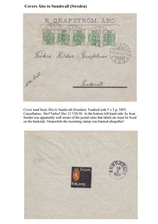 FINSKÁ SMUTEČNÍ ZNÁMKA – list 35