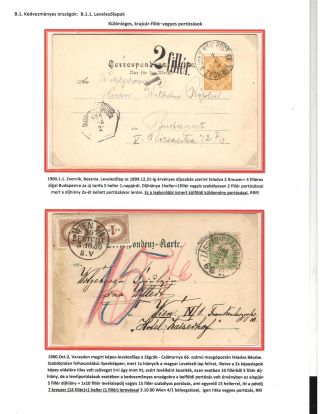 HUNGARY: UPU SHIPMENTS BURDENED WITH POSTAGE DUE 1900-1918 – sheet 2