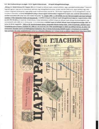 HUNGARY: UPU SHIPMENTS BURDENED WITH POSTAGE DUE 1900-1918 – sheet 12