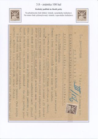 CZECHOSLOVAKIA - LIBERATED REPUBLIC – sheet 103