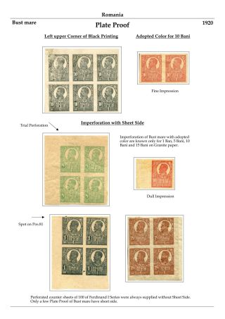 ROMANIA KING FERDINAND 1920-26 – sheet 4