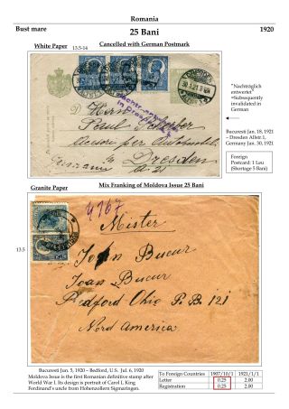 RUMÄNIEN: KÖNIG FERDINAND 1920-26 – Blatt 26