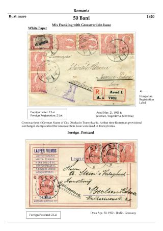 RUMÄNIEN: KÖNIG FERDINAND 1920-26 – Blatt 33