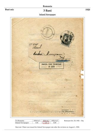 RUMÄNIEN: KÖNIG FERDINAND 1920-26 – Blatt 42
