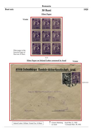 RUMÄNIEN: KÖNIG FERDINAND 1920-26 – Blatt 46