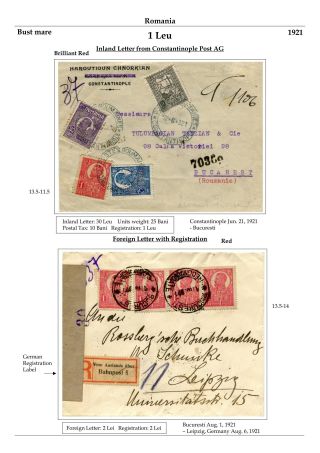 RUMÄNIEN: KÖNIG FERDINAND 1920-26 – Blatt 55