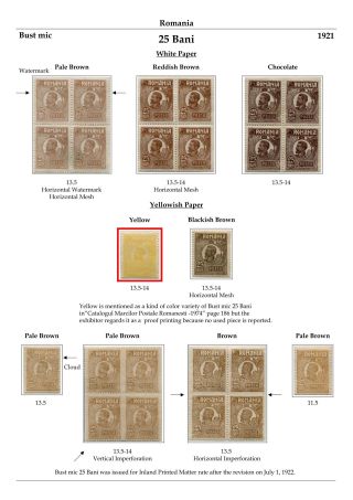 RUMÄNIEN: KÖNIG FERDINAND 1920-26 – Blatt 61