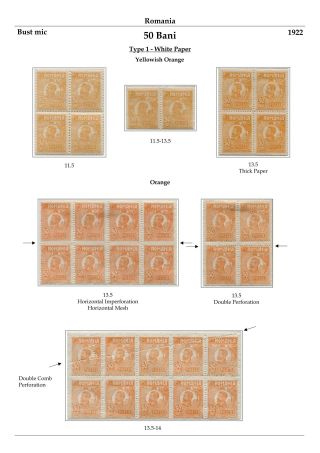RUMÄNIEN: KÖNIG FERDINAND 1920-26 – Blatt 68