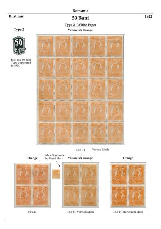 RUMÄNIEN: KÖNIG FERDINAND 1920-26 – Blatt 69
