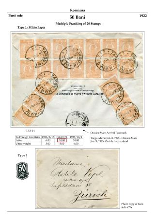 RUMÄNIEN: KÖNIG FERDINAND 1920-26 – Blatt 71