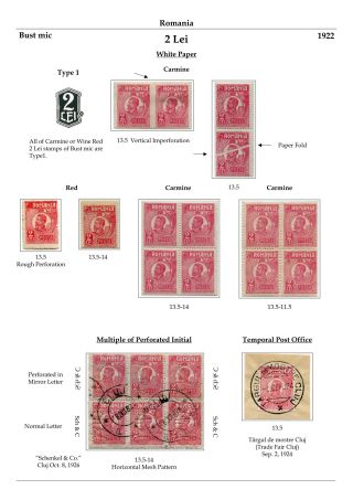 RUMÄNIEN: KÖNIG FERDINAND 1920-26 – Blatt 85