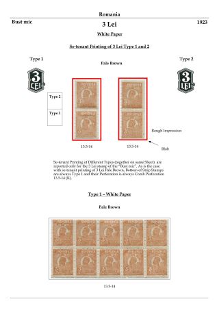 RUMÄNIEN: KÖNIG FERDINAND 1920-26 – Blatt 97