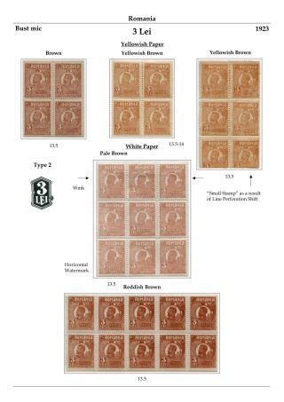 RUMÄNIEN: KÖNIG FERDINAND 1920-26 – Blatt 98