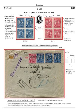 RUMÄNIEN: KÖNIG FERDINAND 1920-26 – Blatt 103