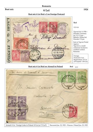 RUMÄNIEN: KÖNIG FERDINAND 1920-26 – Blatt 109