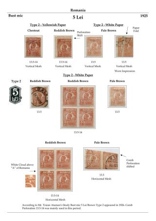 RUMÄNIEN: KÖNIG FERDINAND 1920-26 – Blatt 123
