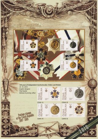 TSCHECHISCHE REPUBLIK: BRIEFMARKEN 2017-2019 – Blatt 18
