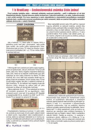 ČESKOSLOVENSKO - ÚVOD KE SBÍRÁNÍ EMISE HRADČANY – list 3
