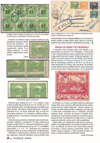 ČESKOSLOVENSKO - ÚVOD KE SBÍRÁNÍ EMISE HRADČANY – list 19