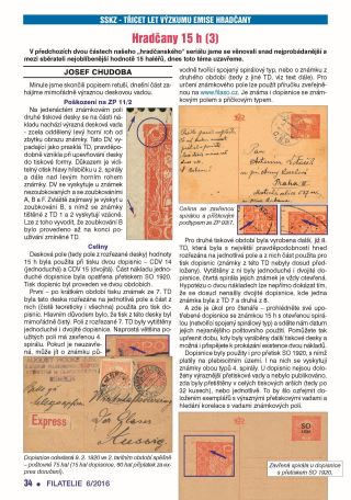 ČESKOSLOVENSKO - ÚVOD KE SBÍRÁNÍ EMISE HRADČANY – list 29