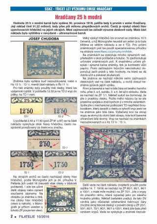 ČESKOSLOVENSKO - ÚVOD KE SBÍRÁNÍ EMISE HRADČANY – list 45