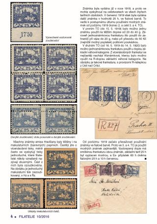 ČESKOSLOVENSKO - ÚVOD KE SBÍRÁNÍ EMISE HRADČANY – list 47