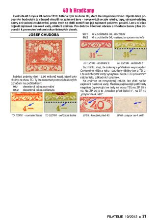 ČESKOSLOVENSKO - ÚVOD KE SBÍRÁNÍ EMISE HRADČANY – list 73