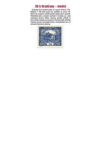 TSCHECHOSLOWAKEI - EINFÜHRUNG IN DAS HRADSCHIN-AUSGABE SAMMELN – Blatt 81