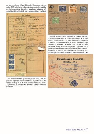 TSCHECHOSLOWAKEI - EINFÜHRUNG IN DAS HRADSCHIN-AUSGABE SAMMELN – Blatt 84