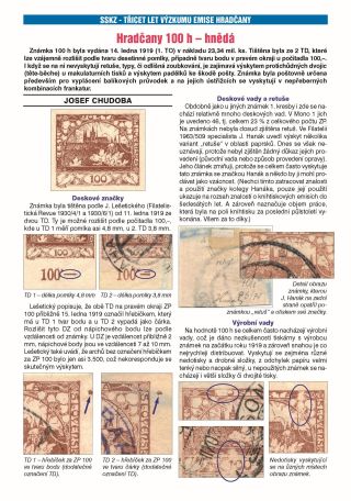 ČESKOSLOVENSKO - ÚVOD KE SBÍRÁNÍ EMISE HRADČANY – list 97