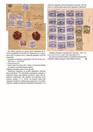ČESKOSLOVENSKO - ÚVOD KE SBÍRÁNÍ EMISE HRADČANY – list 109