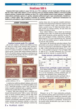 ČESKOSLOVENSKO - ÚVOD KE SBÍRÁNÍ EMISE HRADČANY – list 121