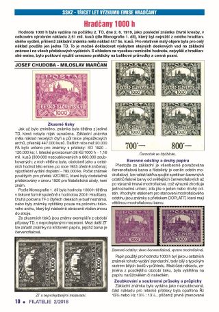 ČESKOSLOVENSKO - ÚVOD KE SBÍRÁNÍ EMISE HRADČANY – list 129
