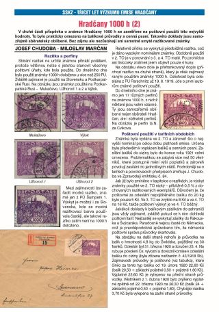 ČESKOSLOVENSKO - ÚVOD KE SBÍRÁNÍ EMISE HRADČANY – list 133
