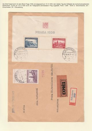 POSTAL TRAFFIC IN PROTECTORATE BOHEMIA AND MORAVIA 1939-1945 – sheet 14