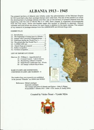 ALBANIA 1913-1945 – sheet 1