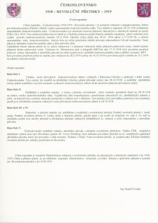 TSCHECHOSLOWAKEI - REVOLUTIONÄRE ÜBERDRUCKE 1918-1919 – Blatt 1
