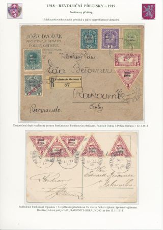 TSCHECHOSLOWAKEI - REVOLUTIONÄRE ÜBERDRUCKE 1918-1919 – Blatt 19