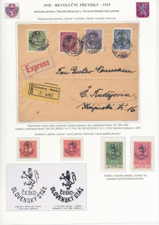TSCHECHOSLOWAKEI - REVOLUTIONÄRE ÜBERDRUCKE 1918-1919 – Blatt 27